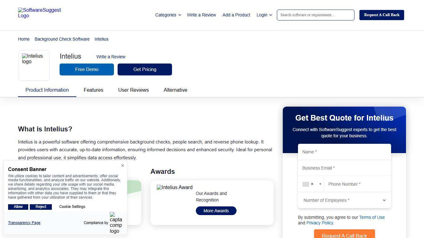 Intelius - Pricing, Features, and Details in 2026